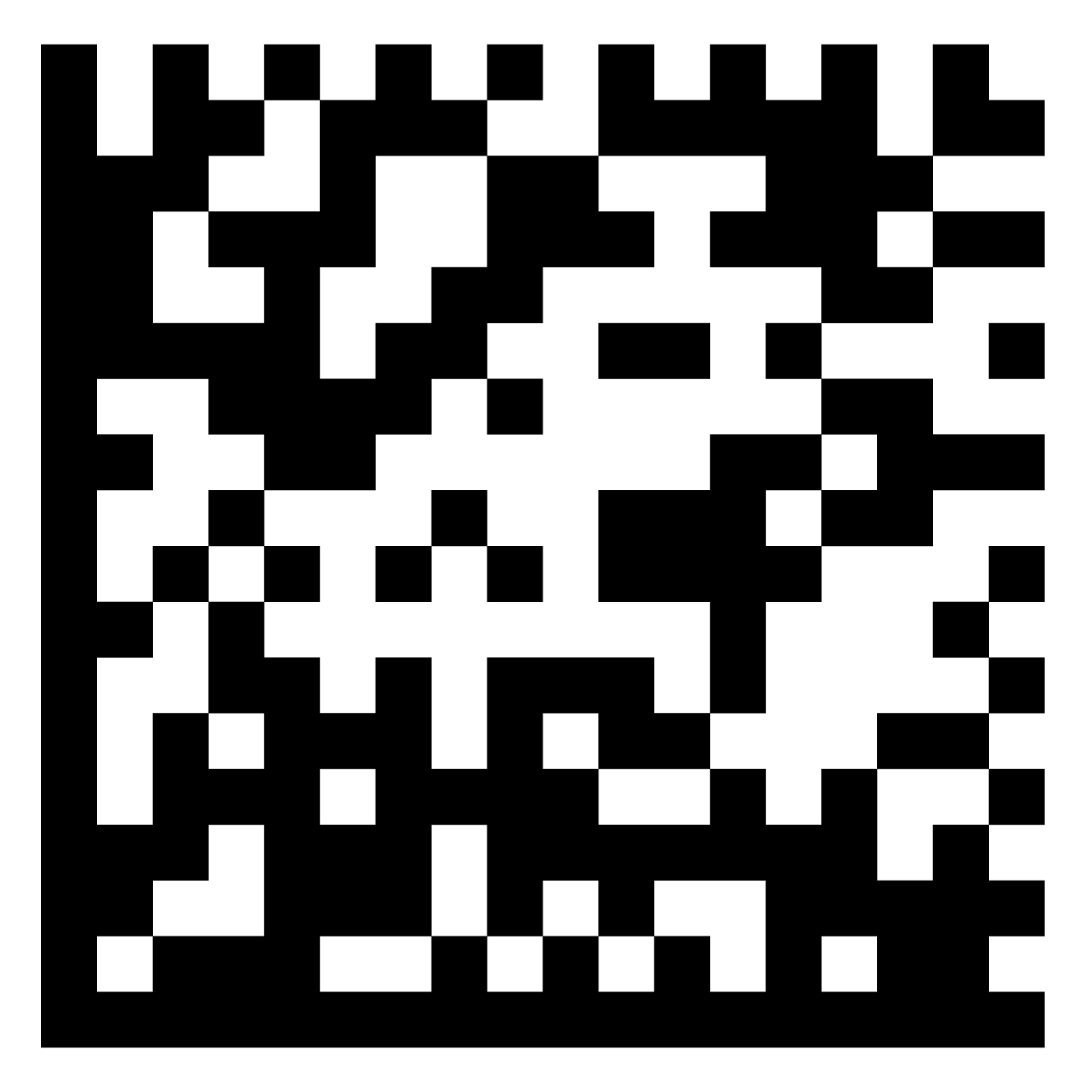 Código bidimensional Data Matrix.