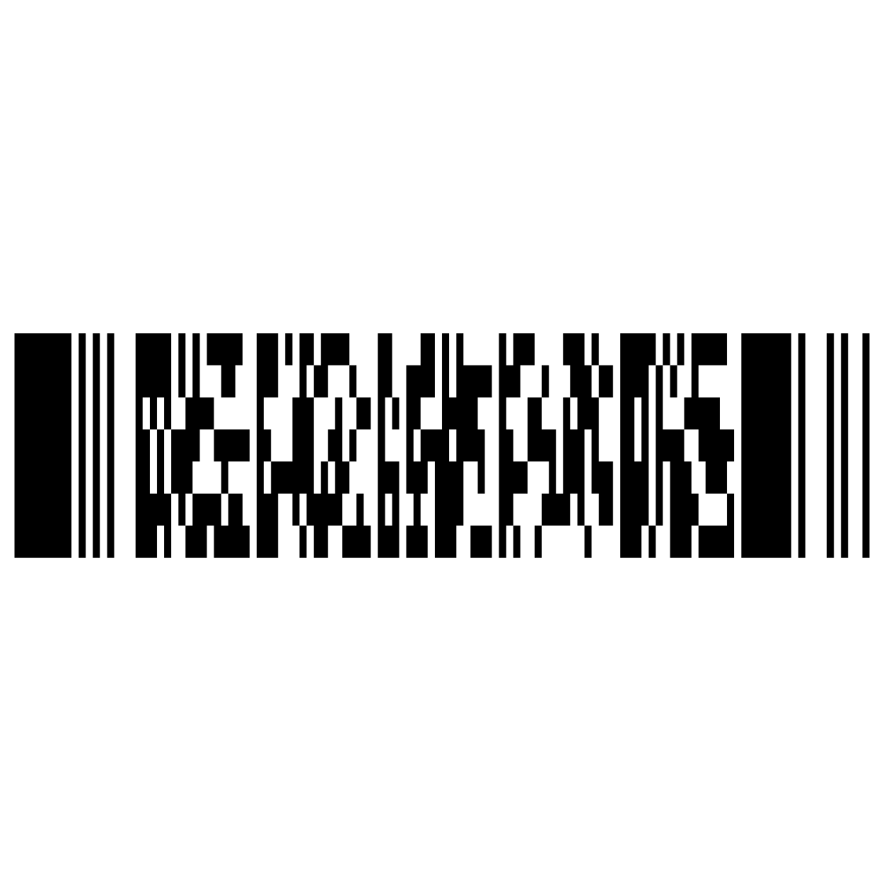 Código bidimensional PDF417.